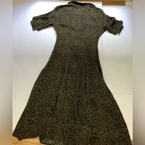 Leopard Print Long Sleeve Dress Small - Picture 6 of 12